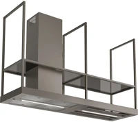 Faber T-SHELF EV8 TITANIUM MATT A180 sziget páraelszívó led világítás  1 db motor, 710 m3/h, 50-69 db kép
