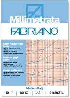 Fabriano A4 80G 10LAPOS MILLIMÉTERPAPÍR A4 80g 10lapos milliméterpapír tömb kép