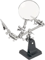 Fahrenheit 10102 Paneltartó nagyítóval és krokodilcsipeszekkel () kép