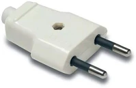 Famatel 1001 10a-250v fehér földeletlen dugvilla kép
