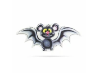 Family 56512D Öntapadós rgb led halloween matrica - denevér () kép