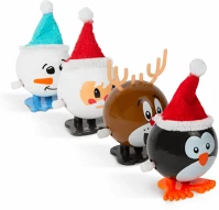 Family 58661 Crazy santa felhúzható ugráló figura, 8 cm, többféle, 1 db (58661) kép