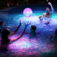 Family 56130B Strandlabda - kék / piros led-del - 20 cm () kép