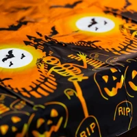 Family 56542C Halloween-i asztalterítő - alumínium hatású - 137 x 183 cm - sírköves () kép