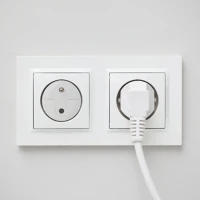 Family 57058D Konnektorvédő vakdugó szett - sk / cz - műanyag - fehér - 6 db / csomag kép