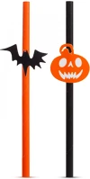 Family 57603E Papír szívószál - halloween - 197 x 6 mm - 12 db / csomag kép