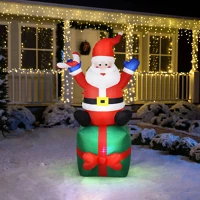 Family 58067F 58067f felfújható mikulás - 180 cm - ip44 - 6 fehér led kép