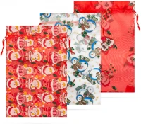 Family 58078B Organza ajándéktasak - 4 féle - 20 x 30 cm - 12 db / csomag () kép