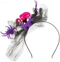 Family 58119D Halloween-i hajráf - pók, koponya - lila kép