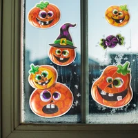 Family 58130 Halloween-i 3d matrica szett - holografikus tök - 6 db / csomag kép