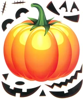Family 58131C Halloween-i matrica szett - tök - 15 részes kép