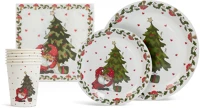 Family 58224B Karácsonyi papír teríték szett - 12 tányér, 6 pohár, 20 szalvéta () kép