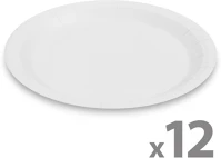 Family 58235A Papírtányér szett - fehér - 23 cm - 12 db / csomag kép