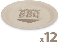 Family 58235D Papírtányér szett - bbq - 23 cm - 12 db / csomag kép