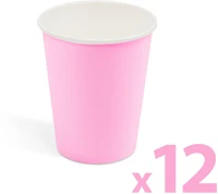Family 58237C Papírpohár - rózsaszín - 2,5 dl - 12 db / csomag kép