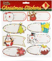 Family 58253 Ajándék 3d cimke szett - ünnepi - 8 db / csomag () kép