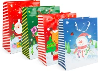 Family 58298 Karácsonyi ajándéktasak - papír - 265 x 127 x 330 mm - 4 féle / csomag - 12 db / csomag () kép