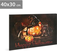 Family 58400 Halloween  led hangulatkép, 40 x 30 cm kép