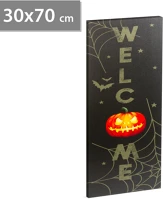 Family 58402 Halloween-i led-es hangulatkép - fali akasztóval, 2 x aa, 30 x 70 cm kép