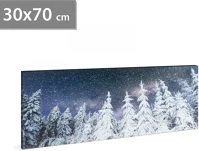 Family 58480B Led-es fali hangulatkép - fenyves -  2 x aa, 70 x 30 cm () kép