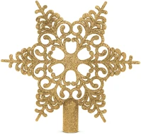 Family 58608A Karácsonyfa csúcsdísz - hópehely alakú - 20 x 20 cm - arany kép
