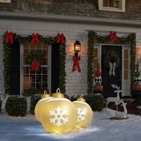 Family 58740B Felfújható rgb led-es óriás karácsonyi gömb - 60 cm () kép