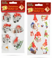 Family 58745 58745 karácsonyi 3d matrica szett, 2 féle kép