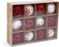 Family 58785 Karácsonyfadísz szett - gömbdísz - 6 cm - 12 db / szett (58785) kép