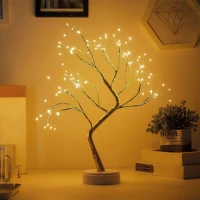 Family 58930 Led-es asztali fa dekoráció - melegfehér - érintőgombos, elemes, usb-s () kép