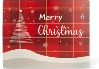 Family 58966A Karácsonyi tányéralátét - 40,5 x 30,5 cm - piros kockás () kép