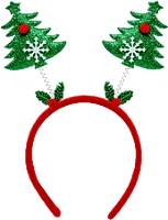 Family 58020B karácsonyi hajráf szett - rugós - mikulás, karácsonyfa, rénszarvas kép