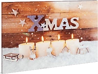 Family 58460 Led fali kép, xmas, 40 x 30 cm, 4 led, melegfehér (58460) kép