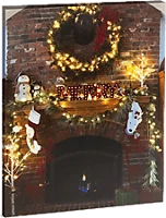 Family 58467 Led fali kép, merry kandalló, 40 x 30 cm, 20 led, melegfehér (58467) kép