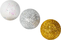 Family 17 G karácsonyi dísz - glitteres, polifoam golyók - 20 mm - 2 féle -  / csomag kép