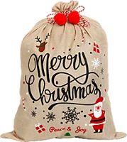 Family 58716 Karácsonyi zsák, juta vászon anyag, 70 x 50 cm (58716) kép