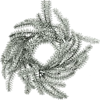 Family 58530A Karácsonyi dekoráció, koszorú, havas, 27 cm,  zöld (58530a) kép
