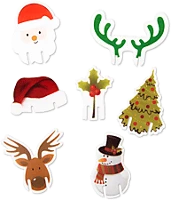 Family 58536 Karácsonyi pohárjelölő dekoráció, 8 féle, 16 db / csomag (58536) kép