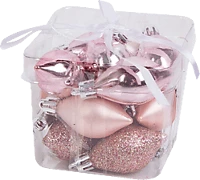 Family 58770 Karácsonyfadísz szett, rozéarany, 14 db / szett (58770) kép