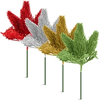 Family DEKORÁCIÓ, LESZÚRHATÓ, HAJLÍTHATÓ, ARANY karácsonyi dekoráció, leszúrható, hajlítható, arany, ezüst, piros, zöld, 8x22 cm  () kép