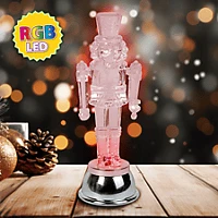 Family OACUTE;LOMKATONA DEKORÁCI&OACUTE; Led-es ólomkatona dekoráció, elemes, 15x5x5 cm, piros (58975) kép