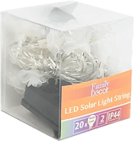 Family 58218B 58218b szolár led fényfüzér - virágos - 2,3 m - 20 led - színes kép