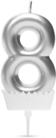 Family GL56183-8 Számgyertya ezüst - 6 x 3 cm - 8 kép