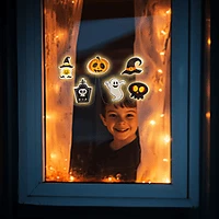 Family GÉL, TÖBBFÉLE Halloween-i led ablakdekor, gél, többféle forma, 85 cm (58186c) kép