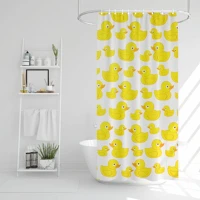 Family 11527B Zuhanyfüggöny - 183x183cm - kiskacsás () kép