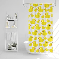 Family 11527C Zuhanyfüggöny - 183x183cm - kék-fehér mintás () kép