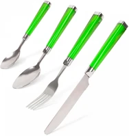 Family 56307B 56307b evőeszköz készlet, 4db, zöld, műanyag kép