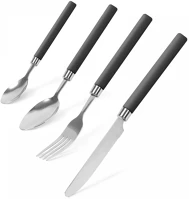 Family 56308A 4db-os evőeszköz készlet műanyag nyéllel - fekete () kép