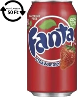 Fanta 30.02060 Üdítőital szénsavas  strawberry 355 ml drs kép