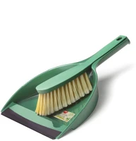 Fass H65953-N Natural green szemeteslapát kézi seprűvel, gumi éllel kép