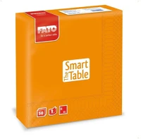Fato 82621400 Szalvéta 2 rétegű 33 x 33 cm 50 lap/cs  smart table narancssárga_ kép